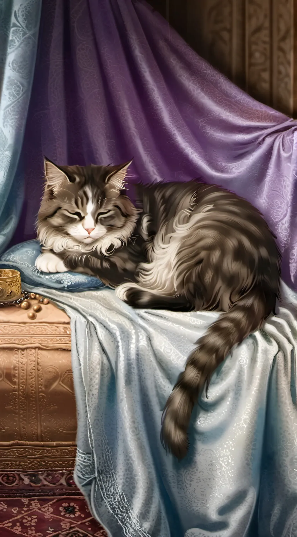 ai character: Bear the Cat background
