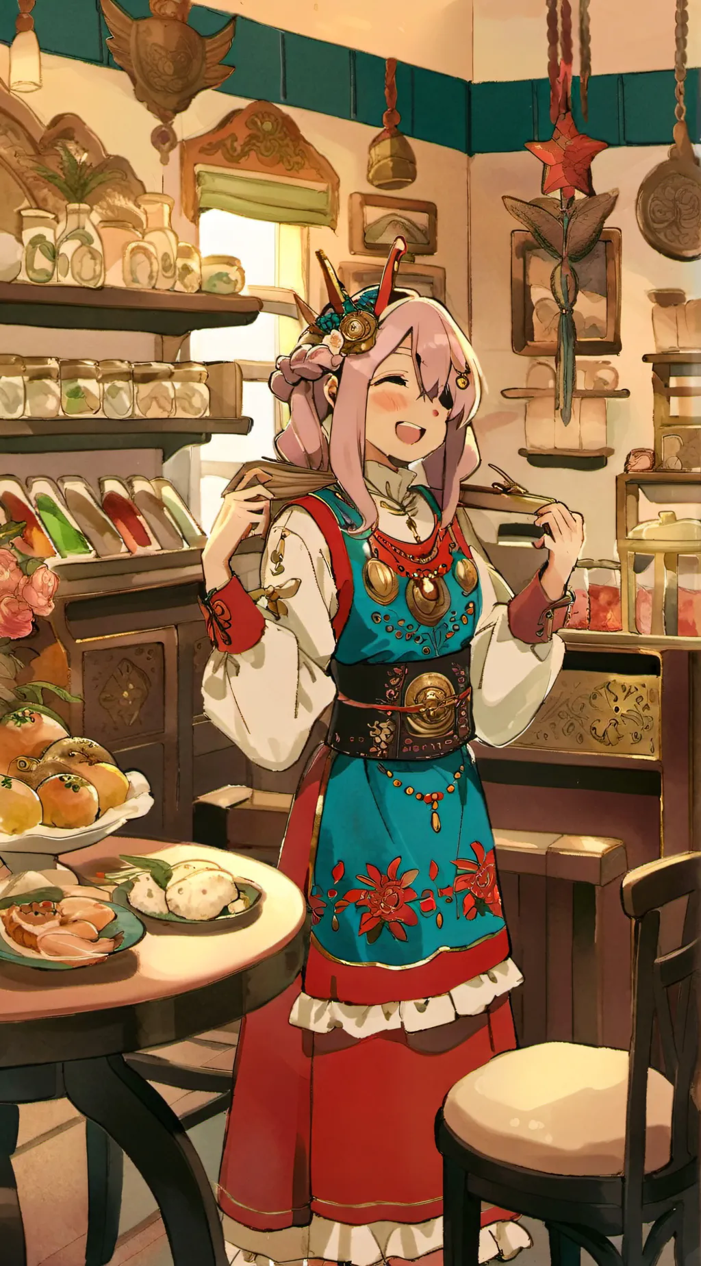 ai character: •●♡ fifi ♡●• background