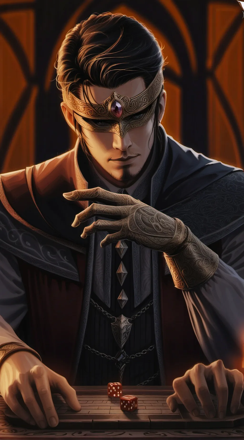 ai character: The warrior  background