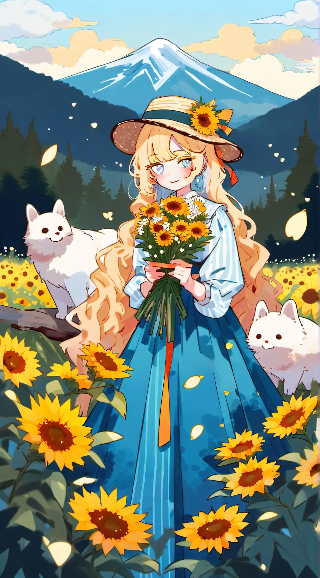 ai character: Rose background