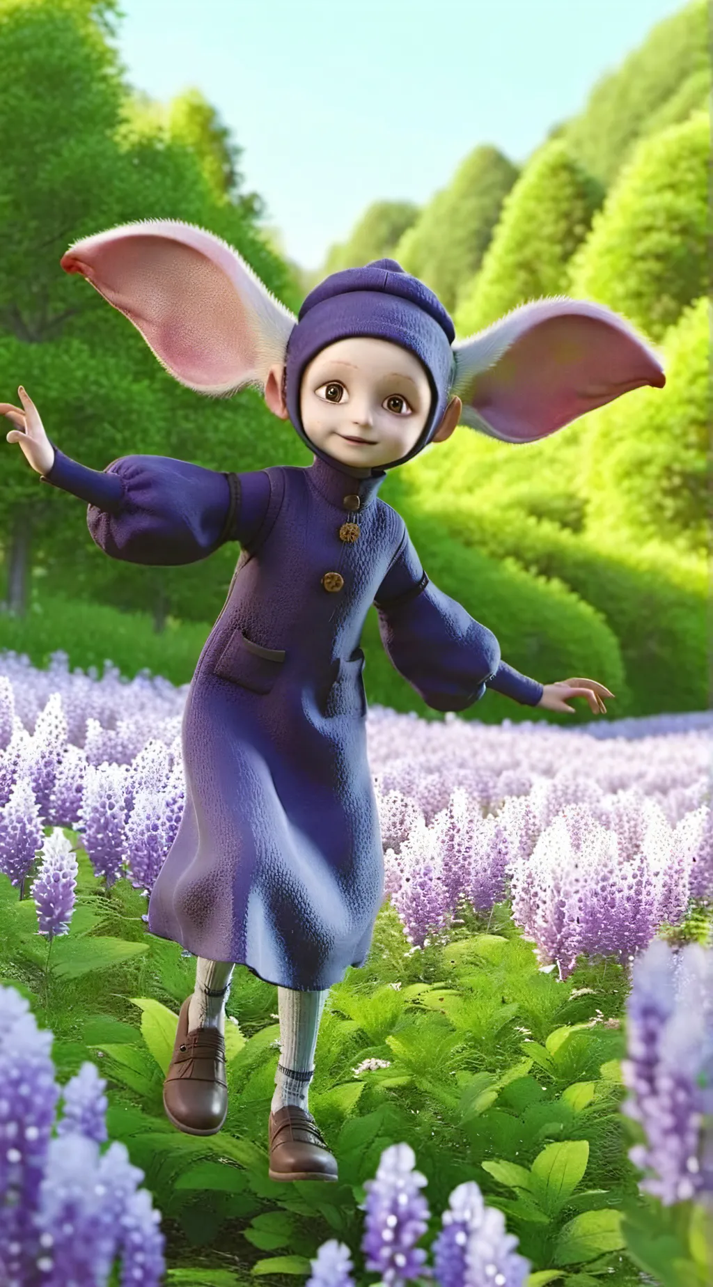 ai character: le teletobis horor background