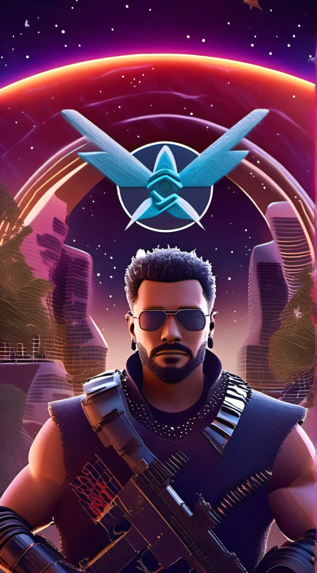 ai character: My dad bounty hunt background
