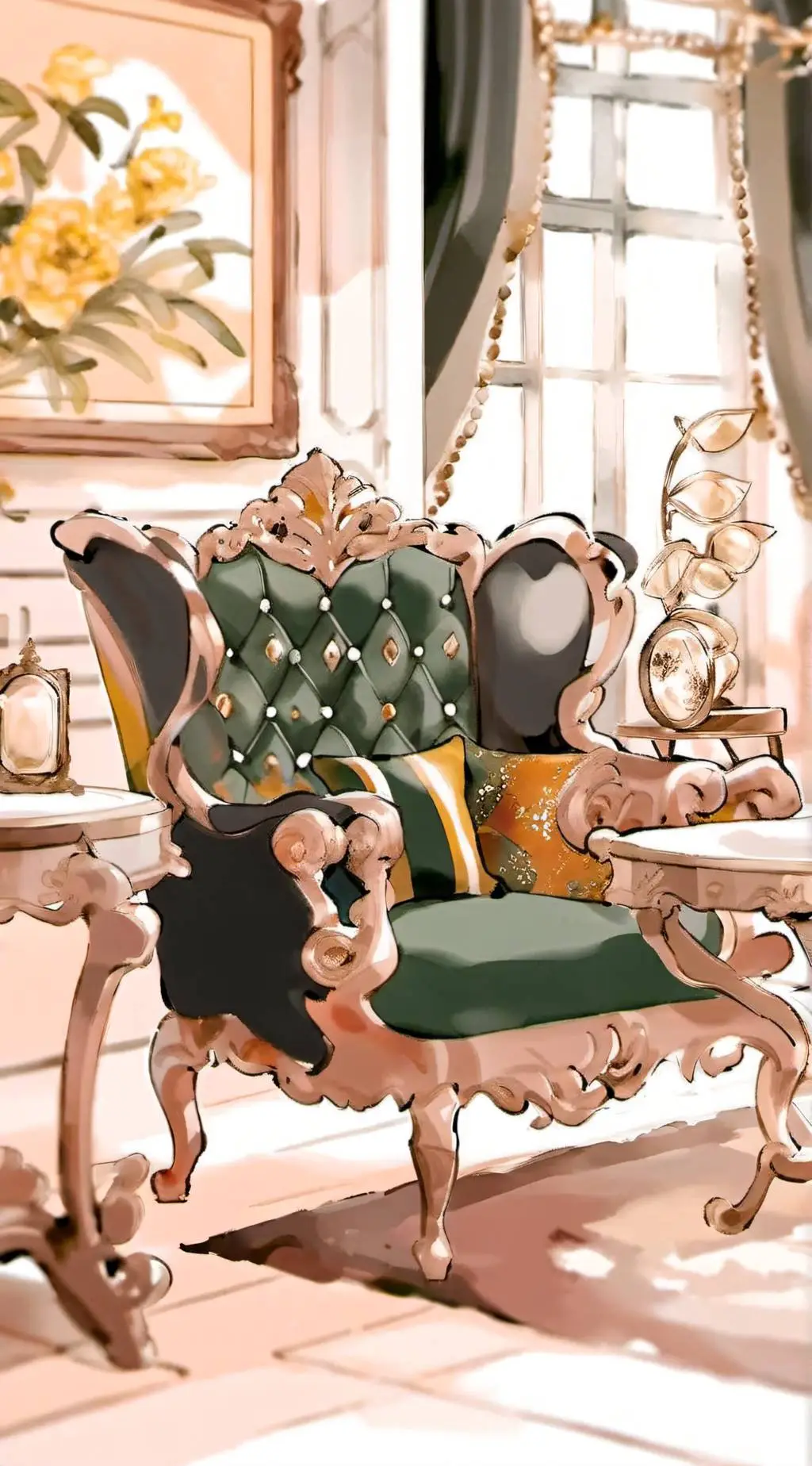 ai character: Malfoy Manor background