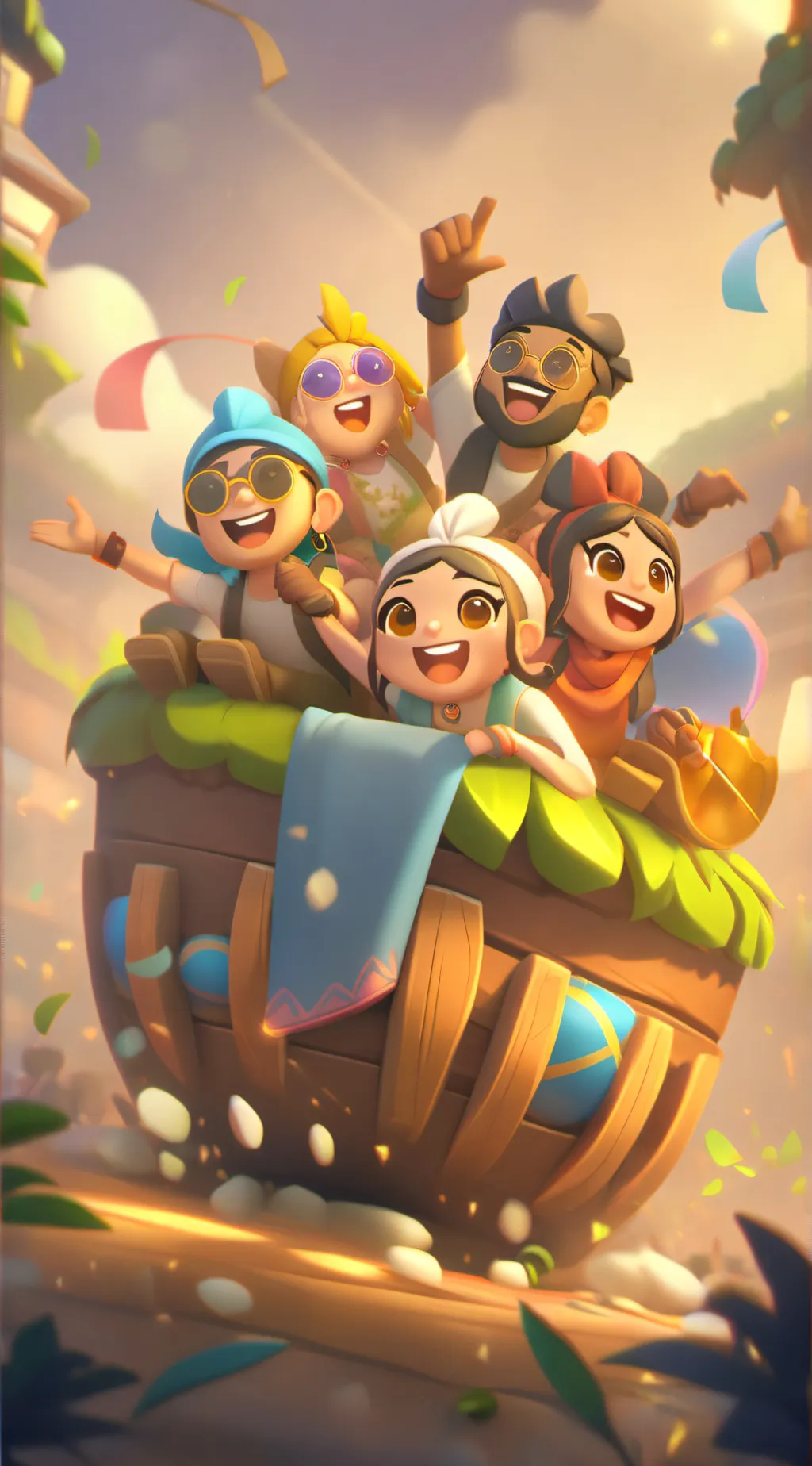 ai character: dandy's world  background