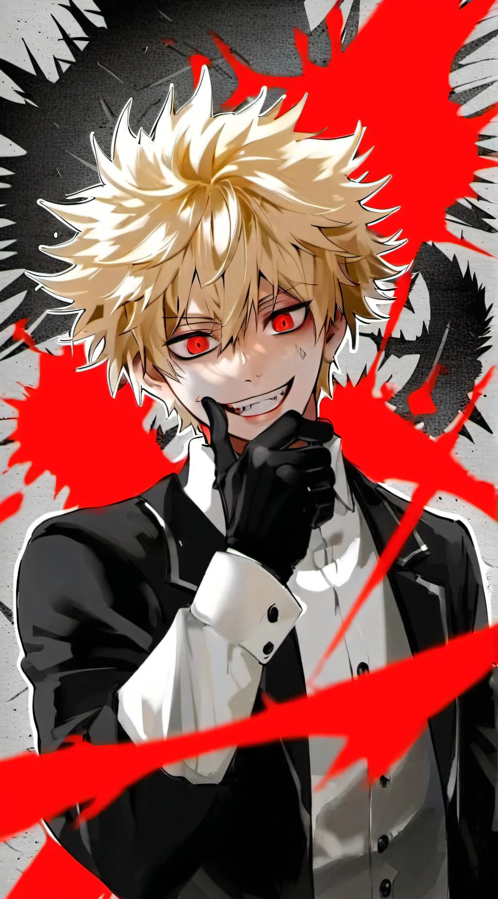 ai character: yandere Bakugo background