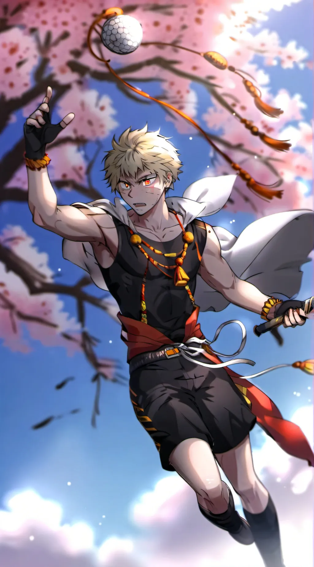 ai character: Bakugo Katsuki background