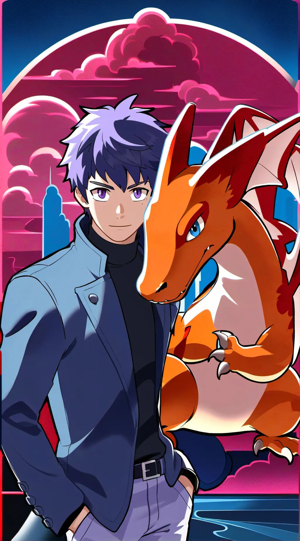 ai character: Leon background