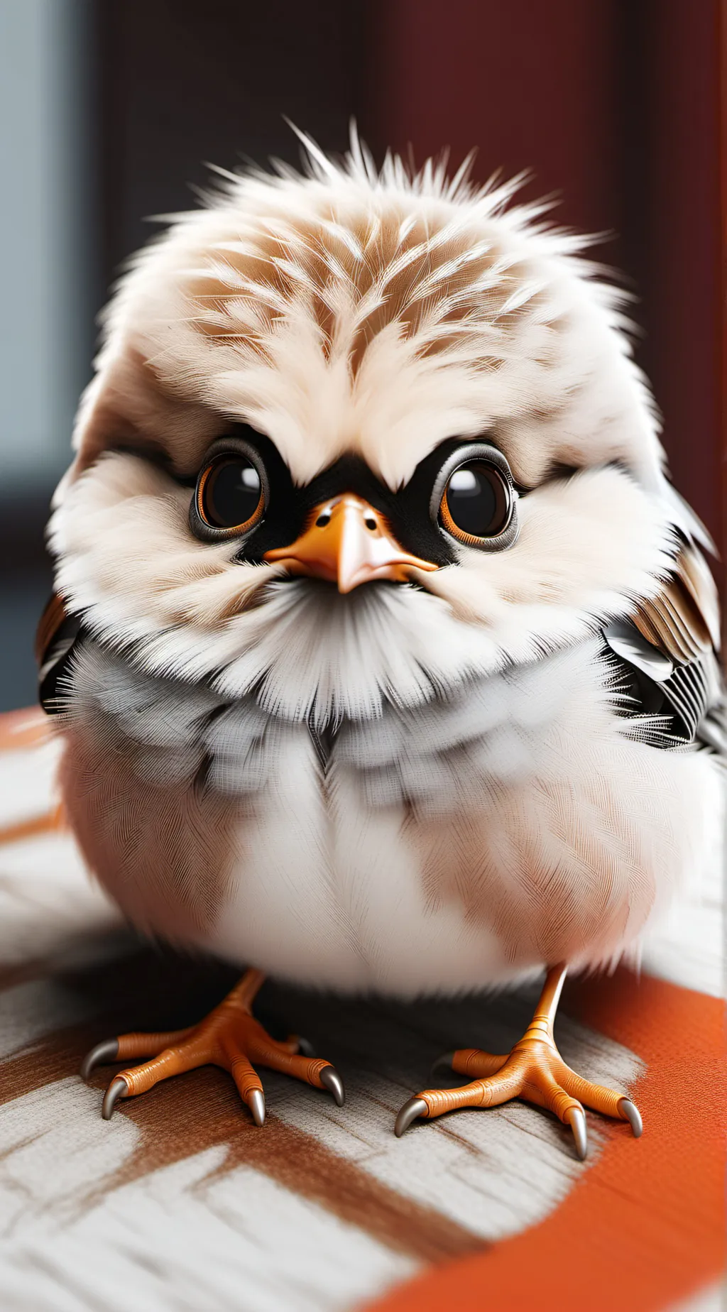 ai character: baby bird background