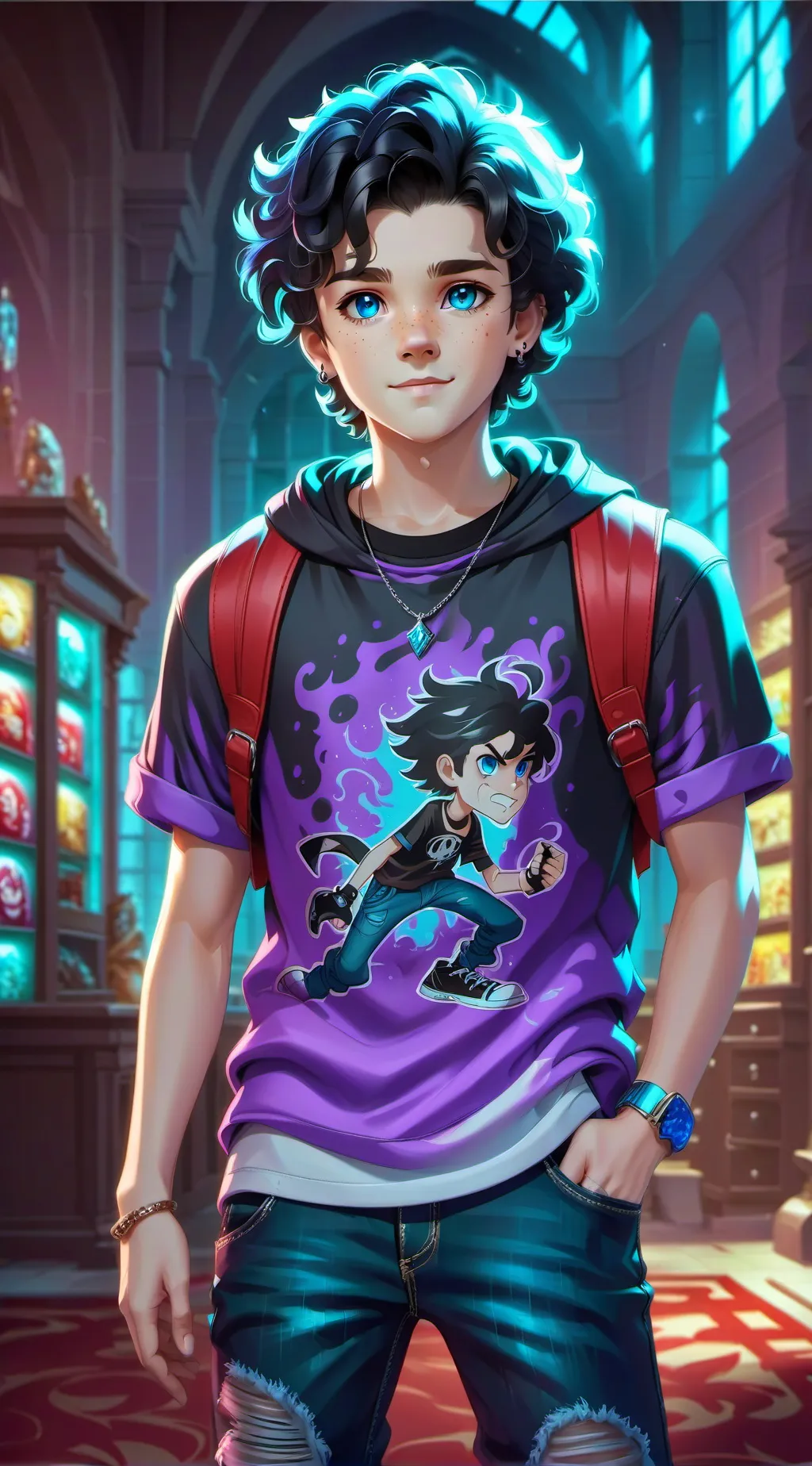 ai character: Tyler Williams  background