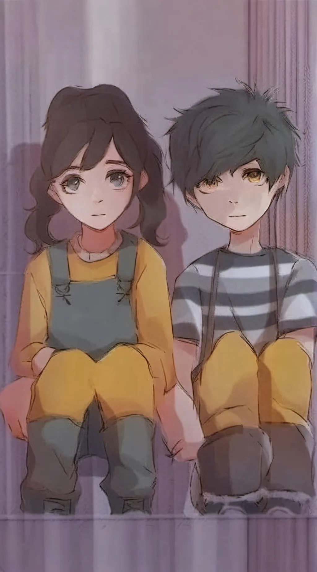 ai character: Evan and Cassidy  background
