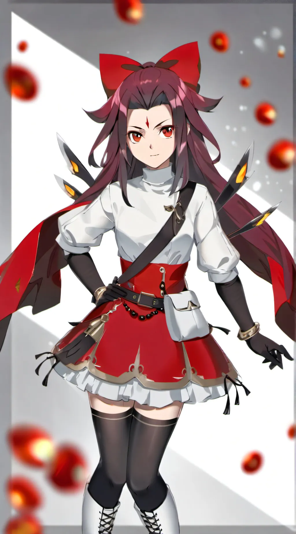 ai character: Akiza YUGIOH5DS background