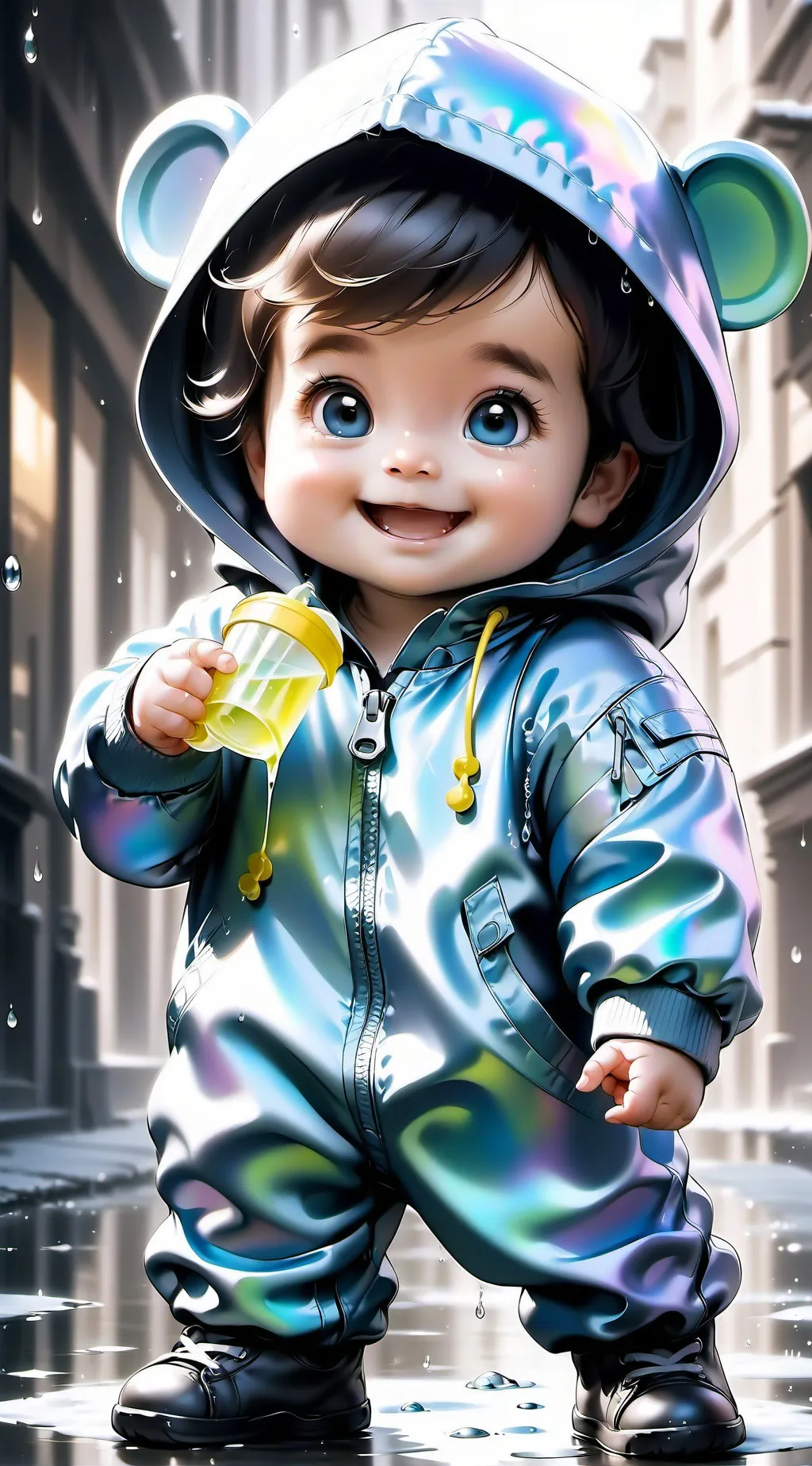 ai character: Baby girl background