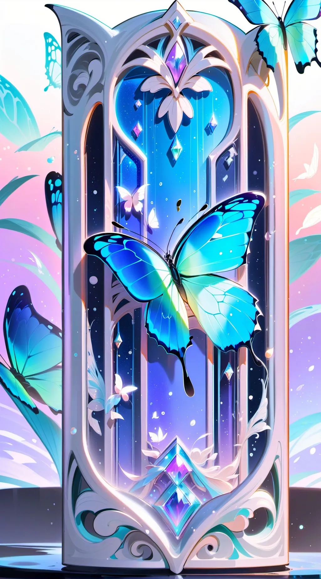 ai character: Butterfly  background