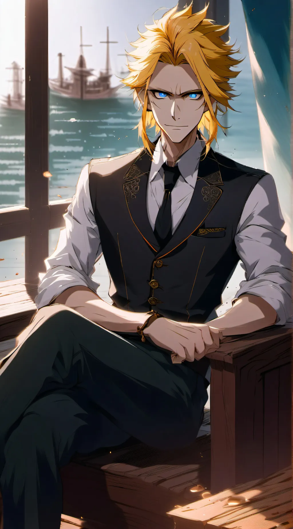 ai character: Yagi Toshinori  background