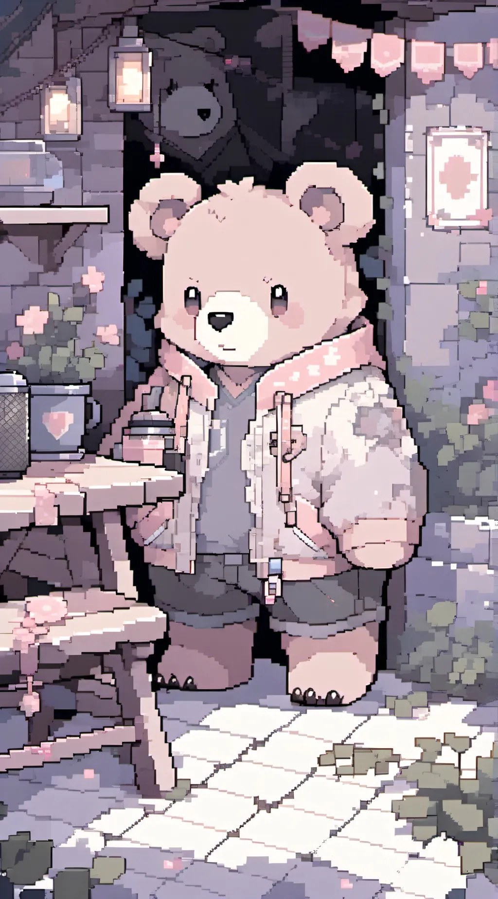 ai character: MHA PICO PARK! 🤍💖💛 background