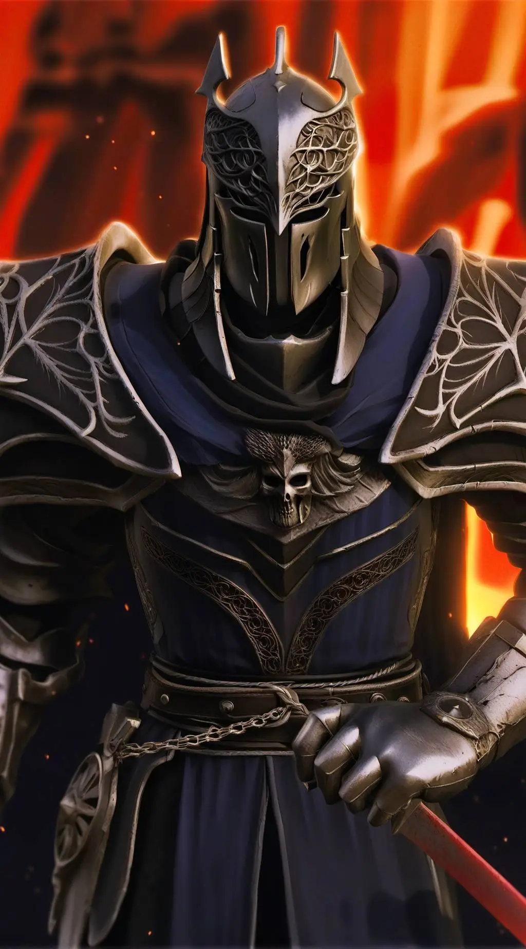 ai character: God of death  background