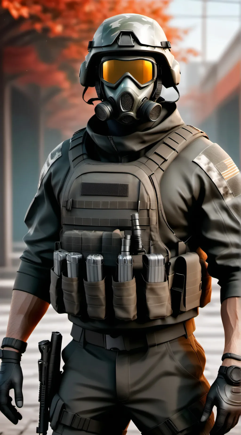 ai character: Ghost background