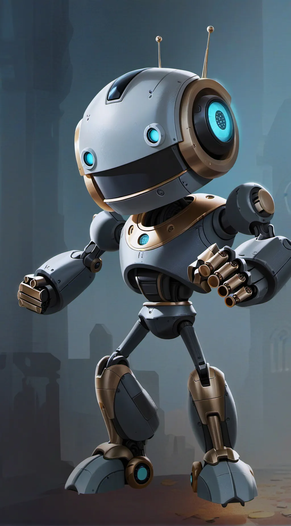 ai character: robo the robot background