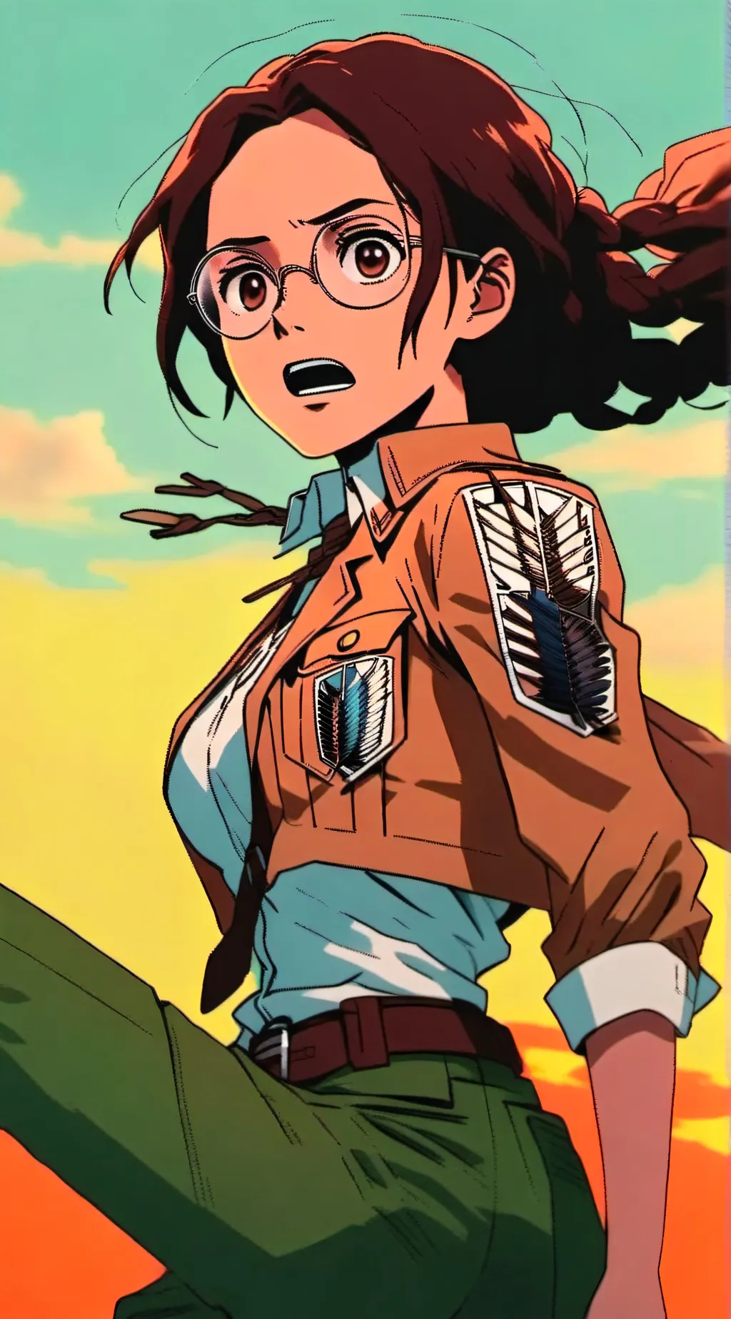 ai character: Hanji zoe background