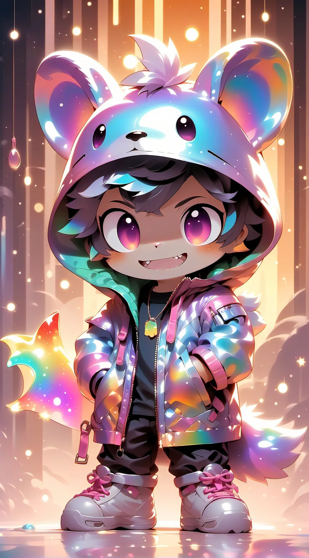 ai character: Smile critters  background
