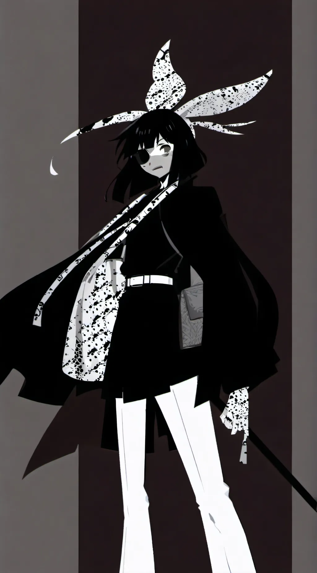 ai character: miss circle background