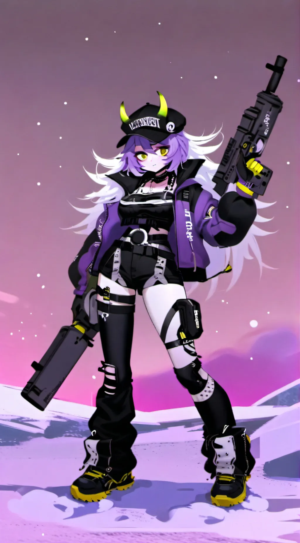 ai character: Uzi background