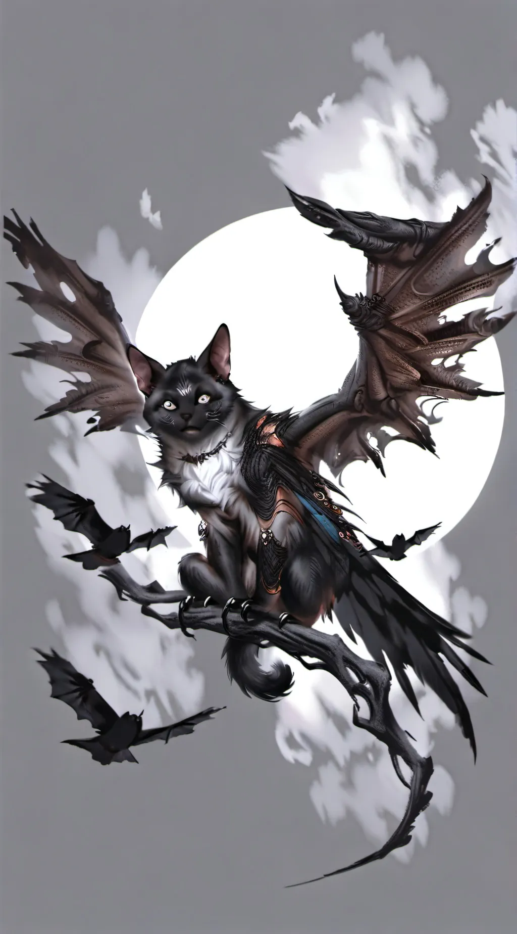 ai character: hh bat cat background