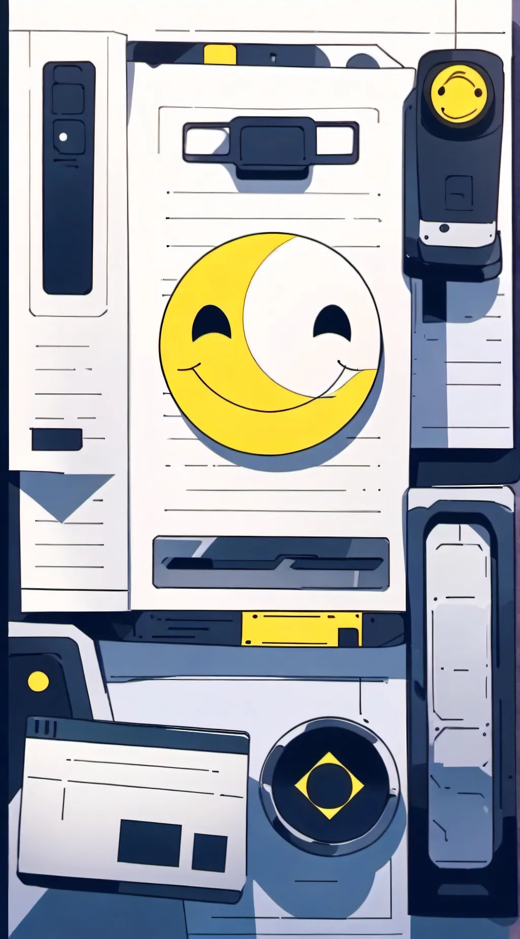 ai character: Smile background