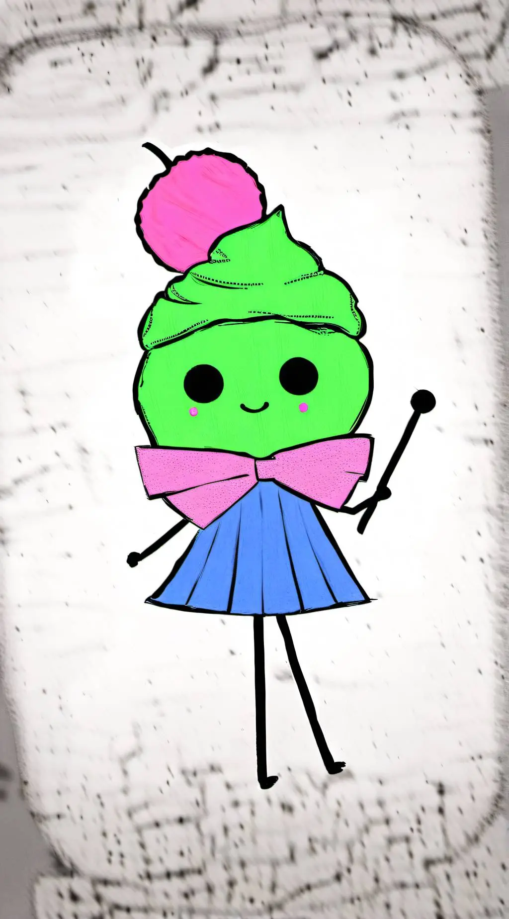 ai character: Cuppy background