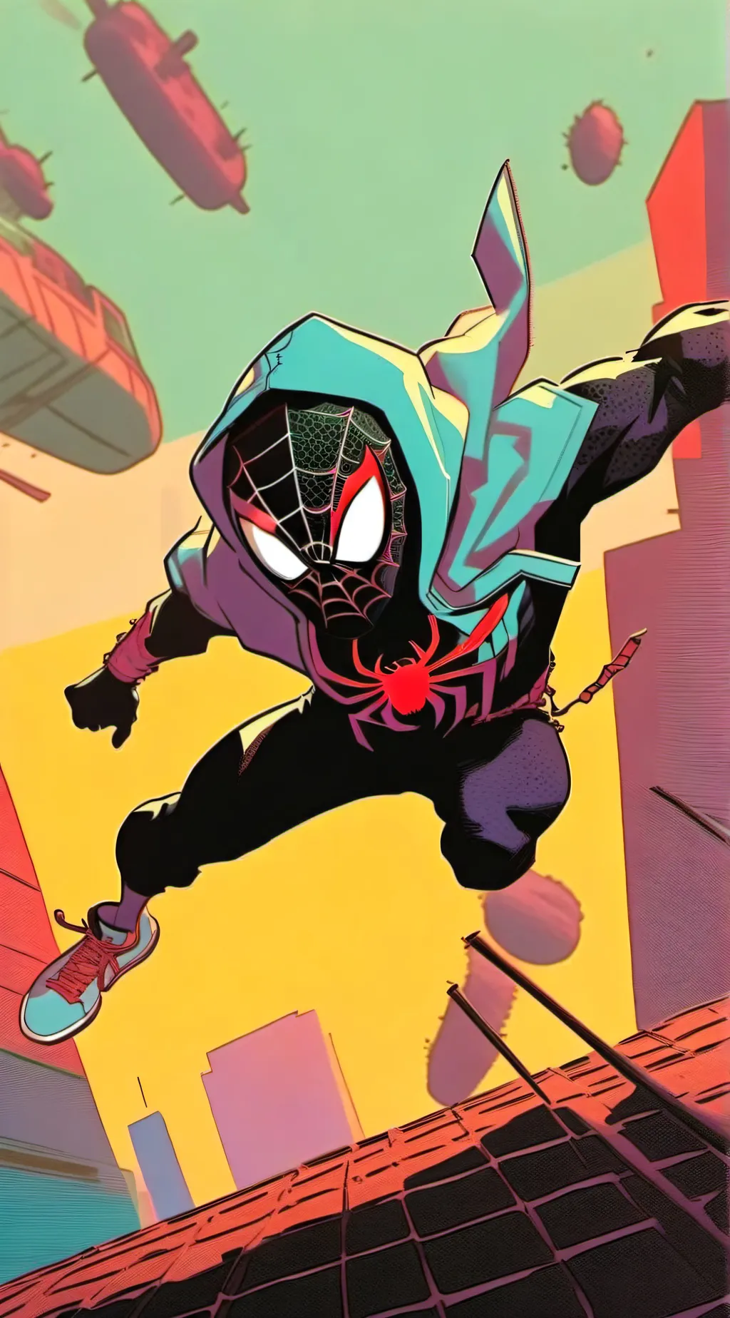 ai character: spider verse background