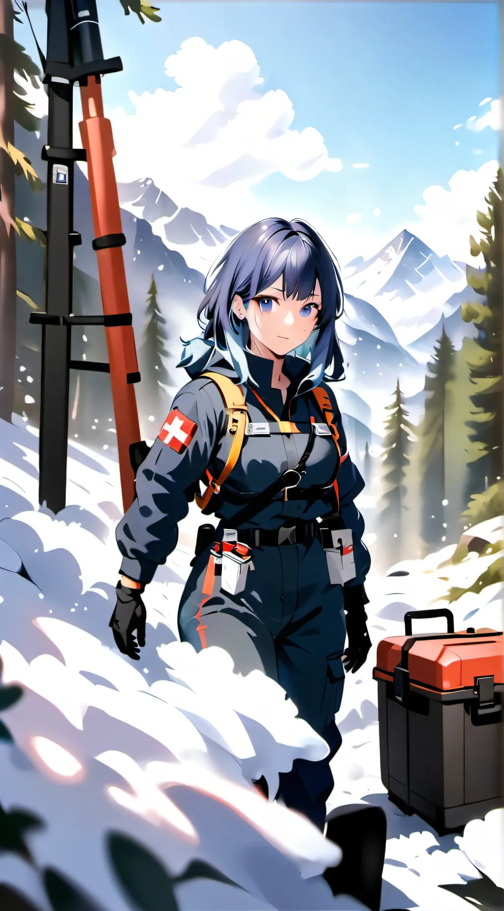 ai character: Swiss Paramedic🇨🇭 background