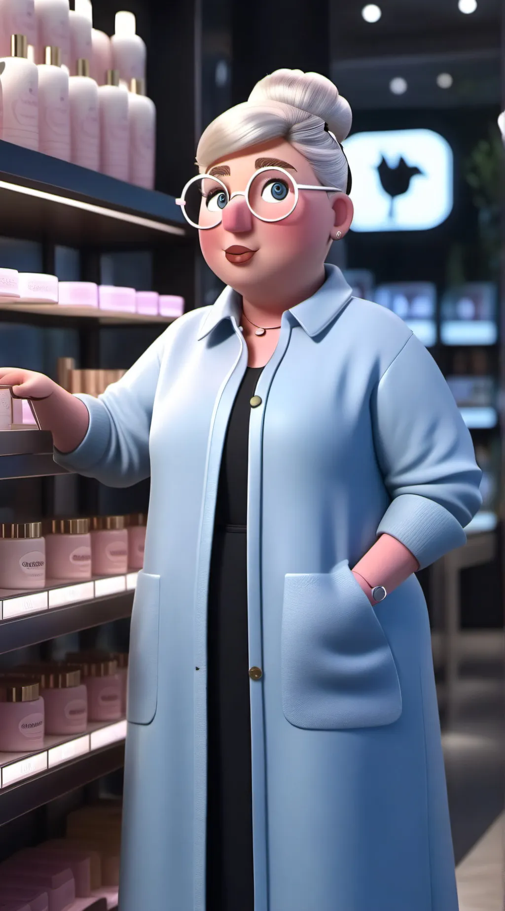 ai character: human Peppa pig  background