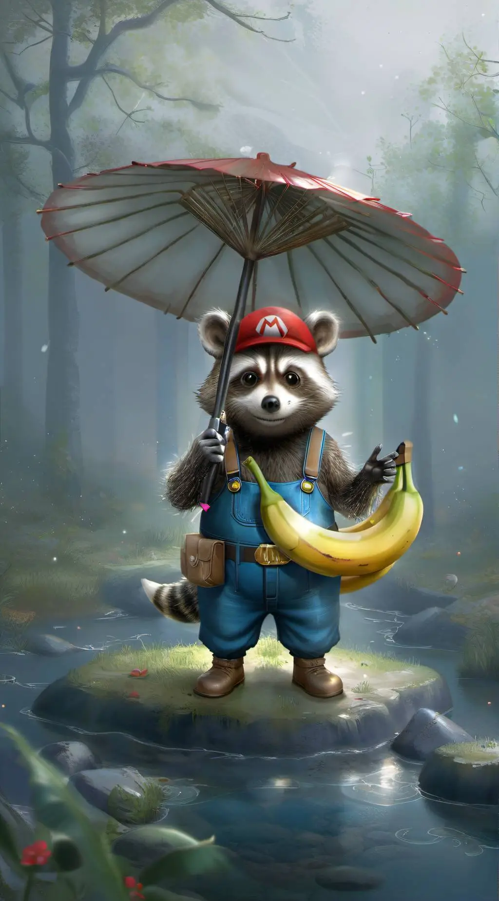 ai character: DS beach background