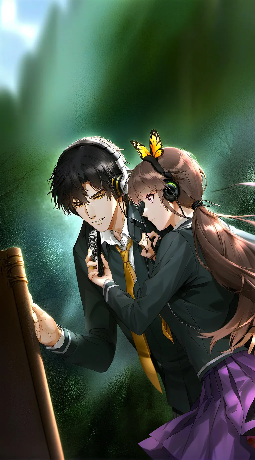 ai character: Hayden And April  background