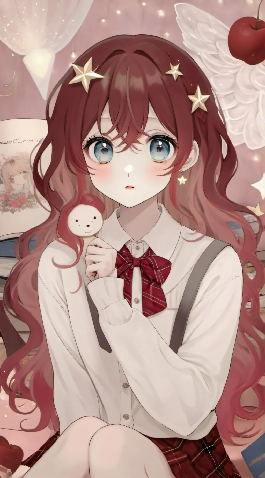 ai character: All girls School background