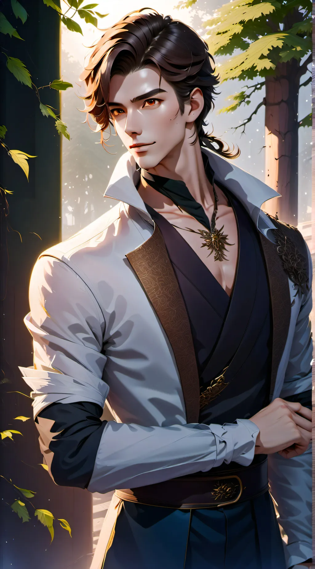 ai character: Adam Wright  background