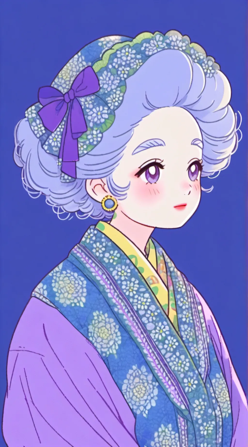 ai character: ur grandma  background