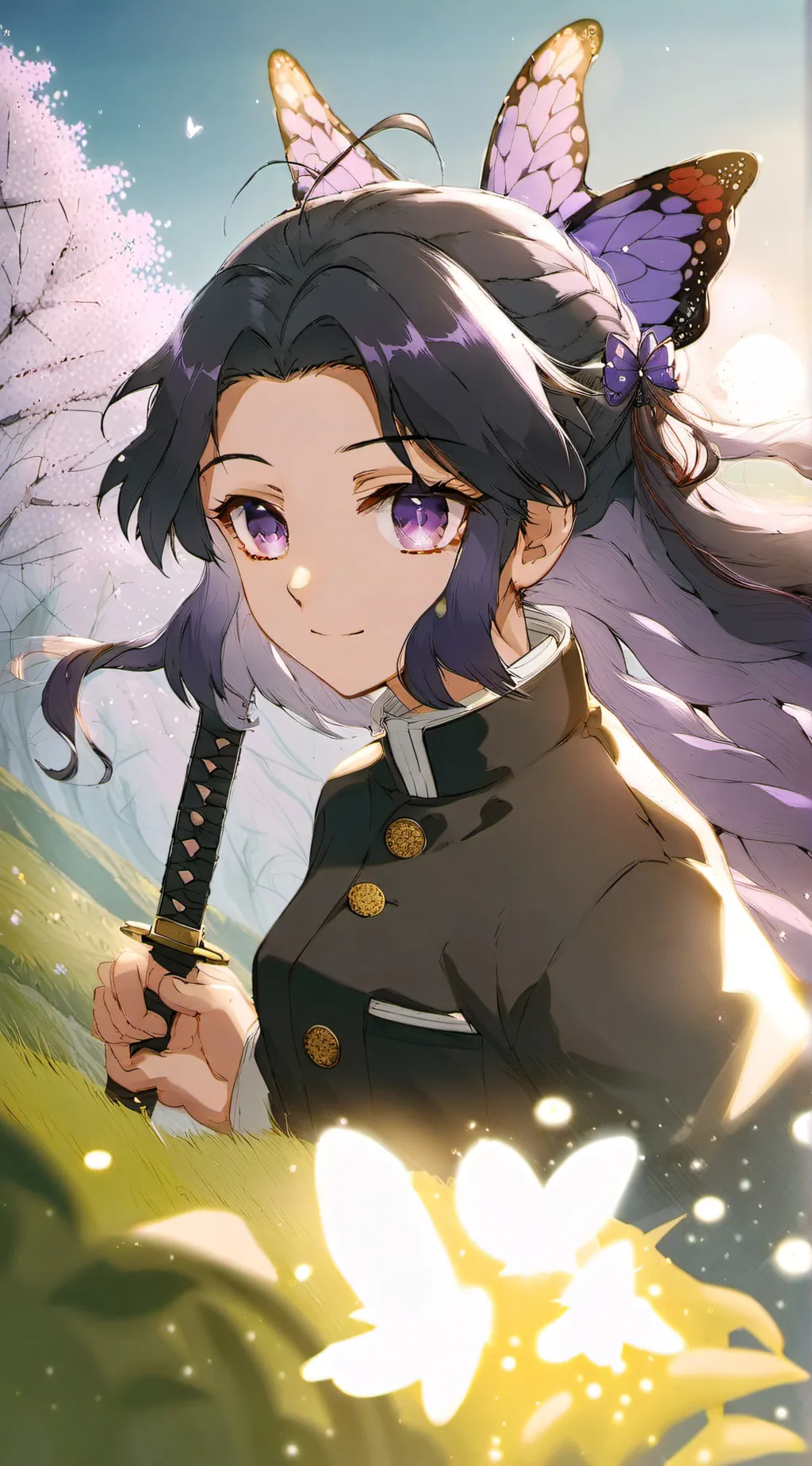 ai character: Shinobu kocho background