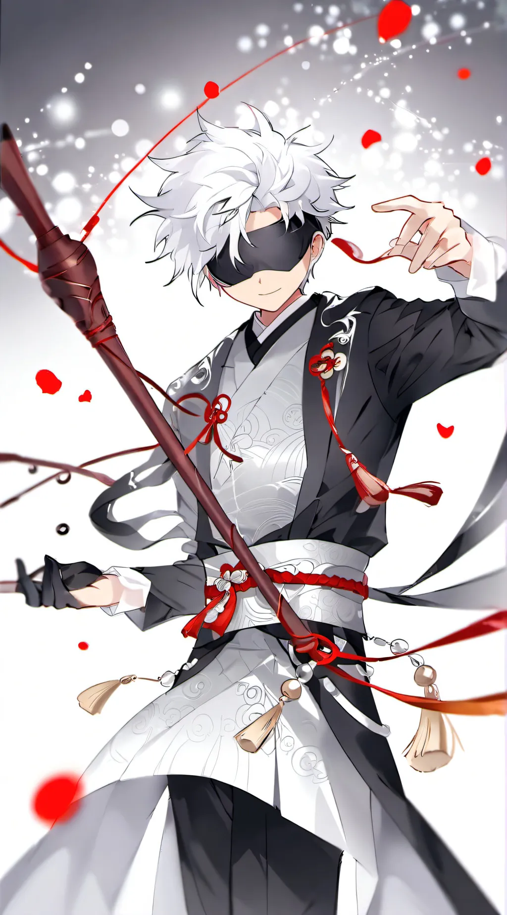 ai character: Gojo 💓💓💓💓💓💓💓💓💓💓💓💓💓 background