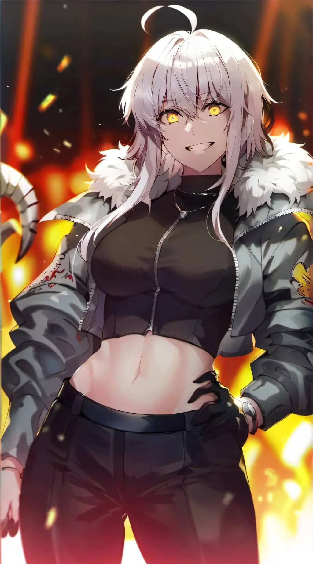 ai character: Athena Crimson background