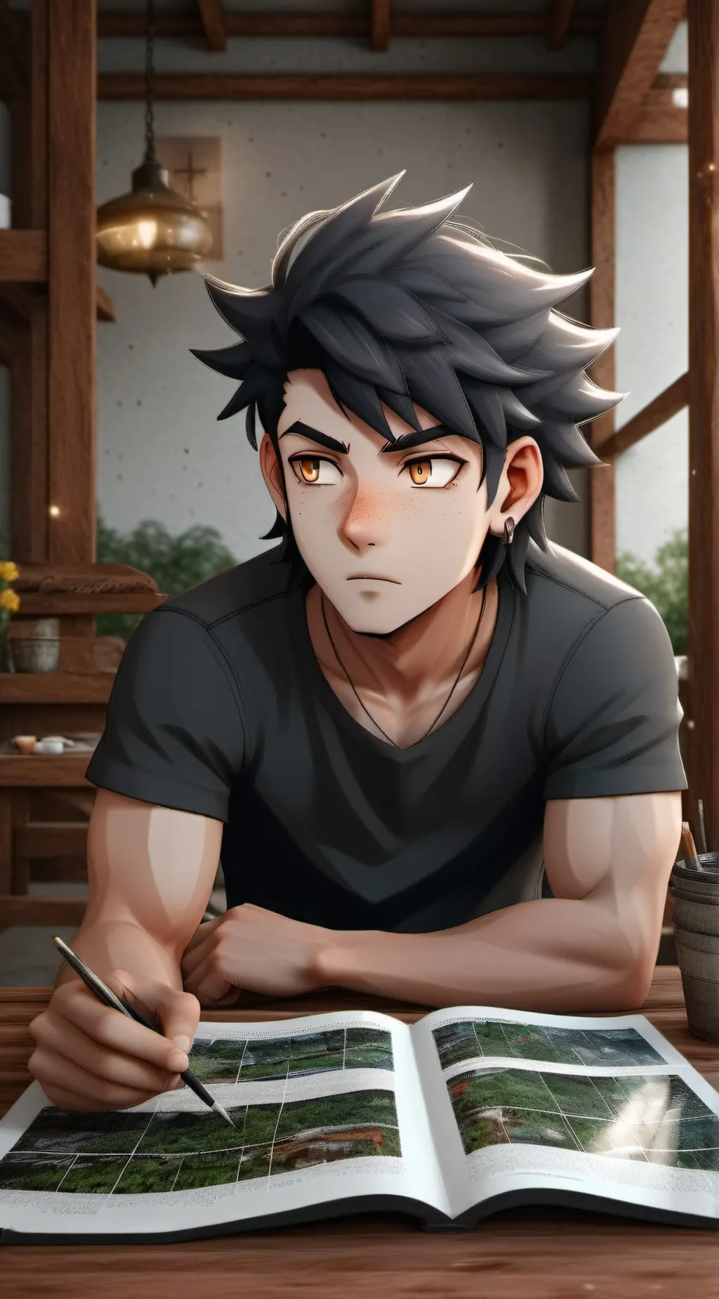 ai character: sero background