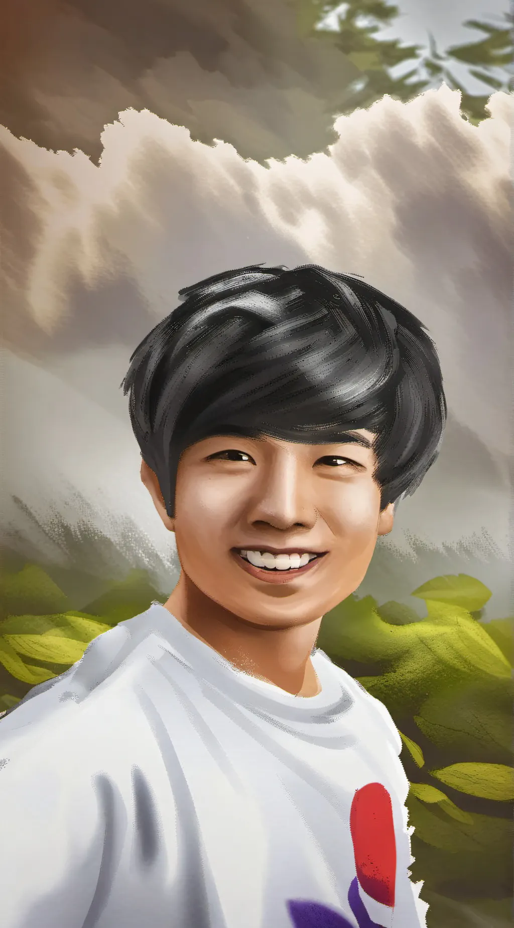 ai character: My friend lol background