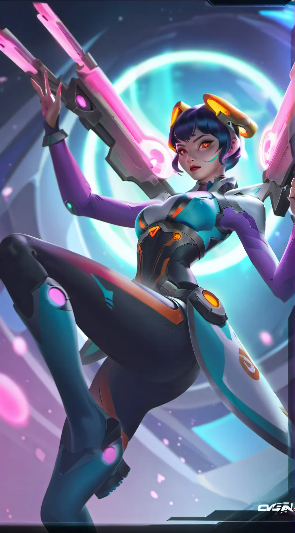 ai character: Juno overwatch 2 background