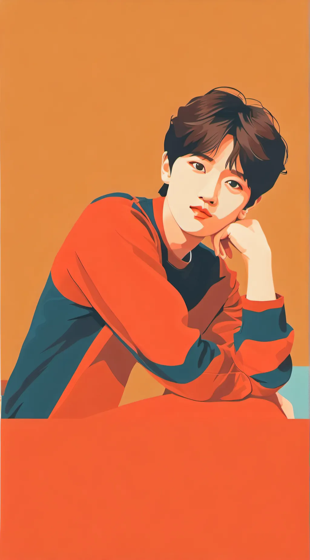 ai character: Nmixx and skz background