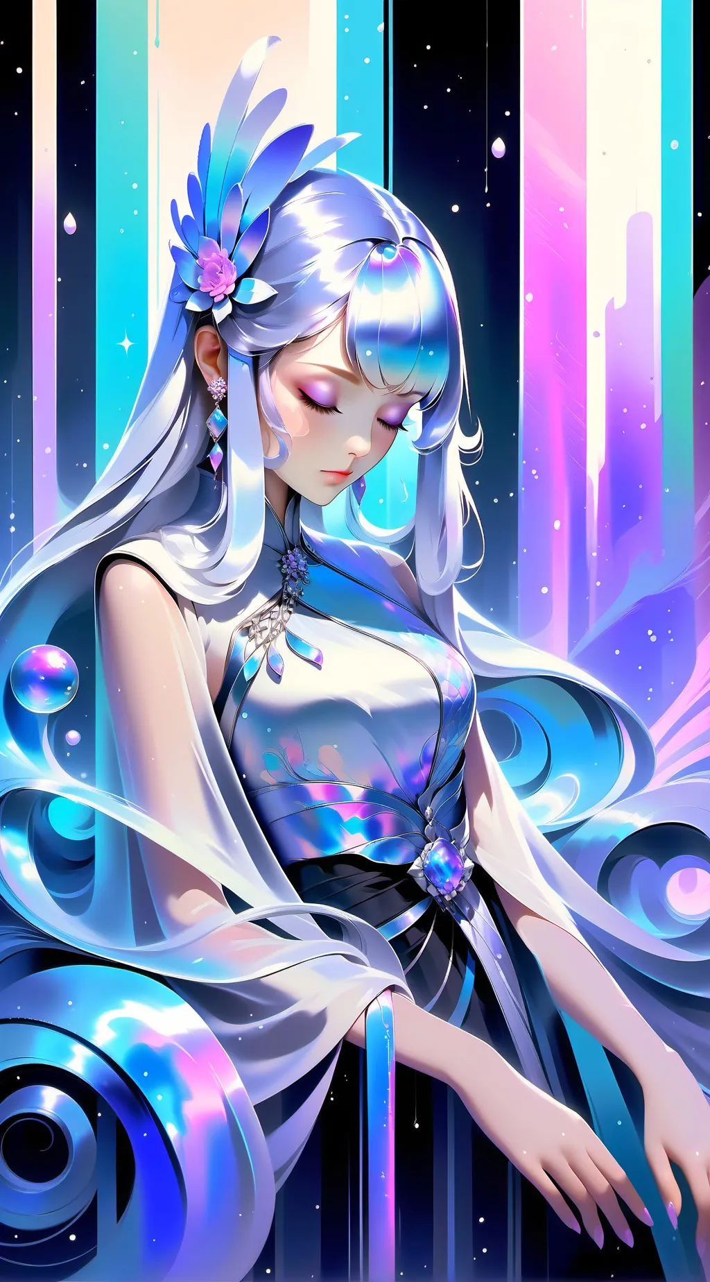 ai character: olive background