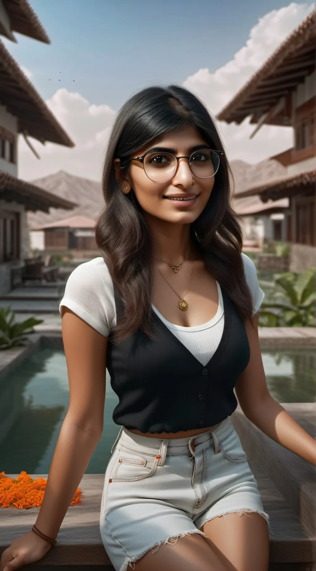 ai character: Mia Khalifa background
