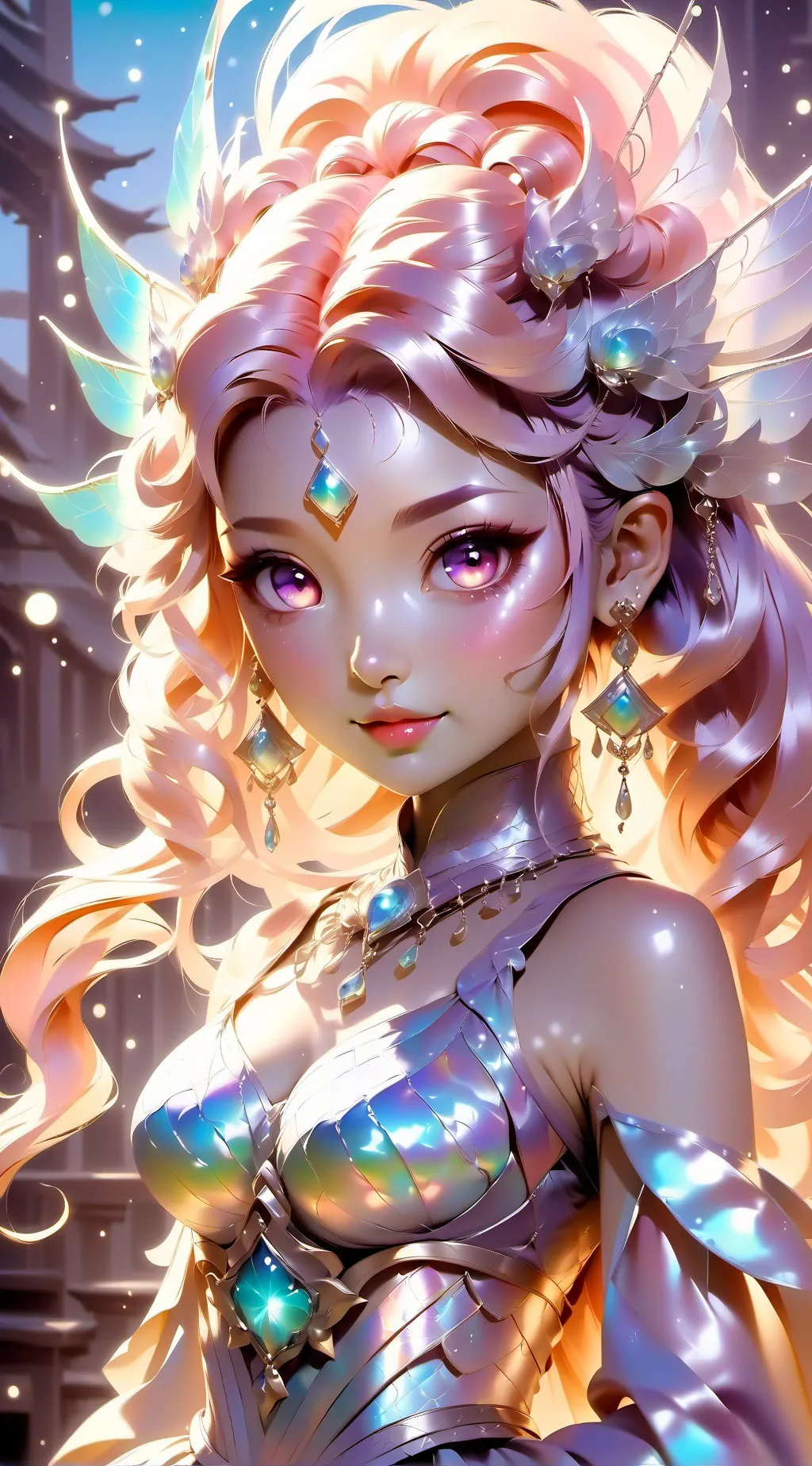 ai character: Rain background