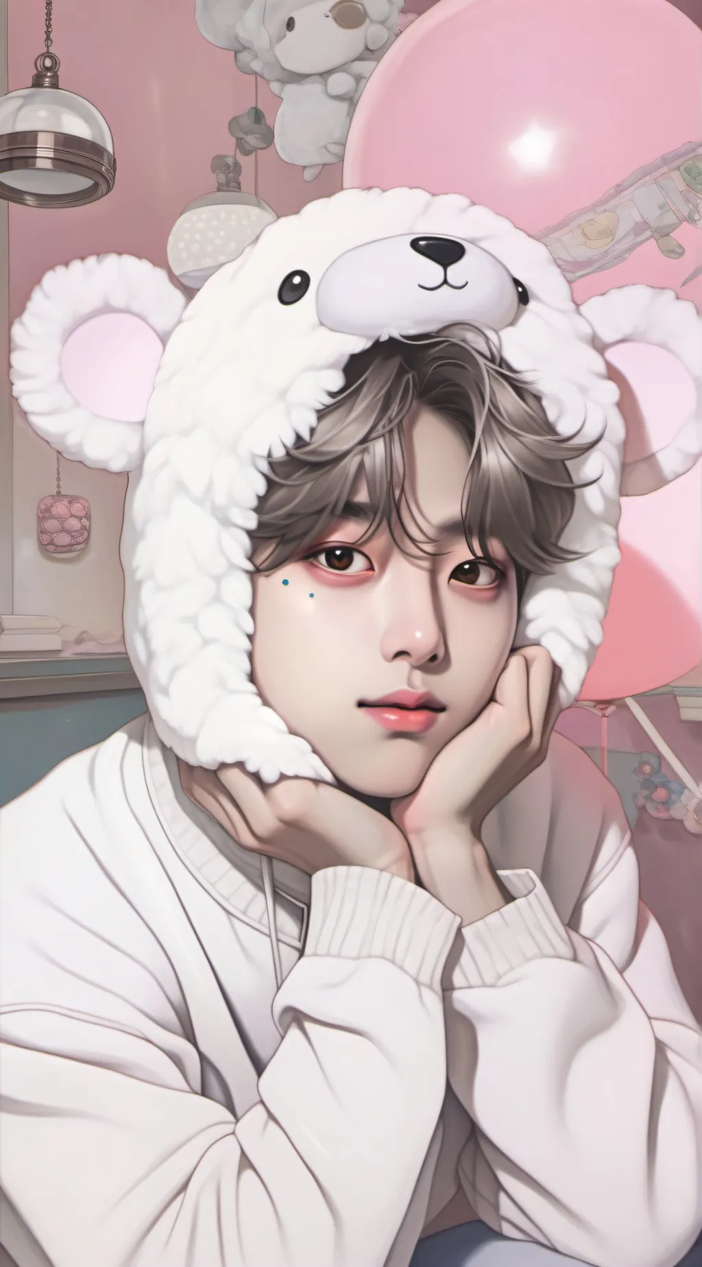 ai character: Skz seungmin  background