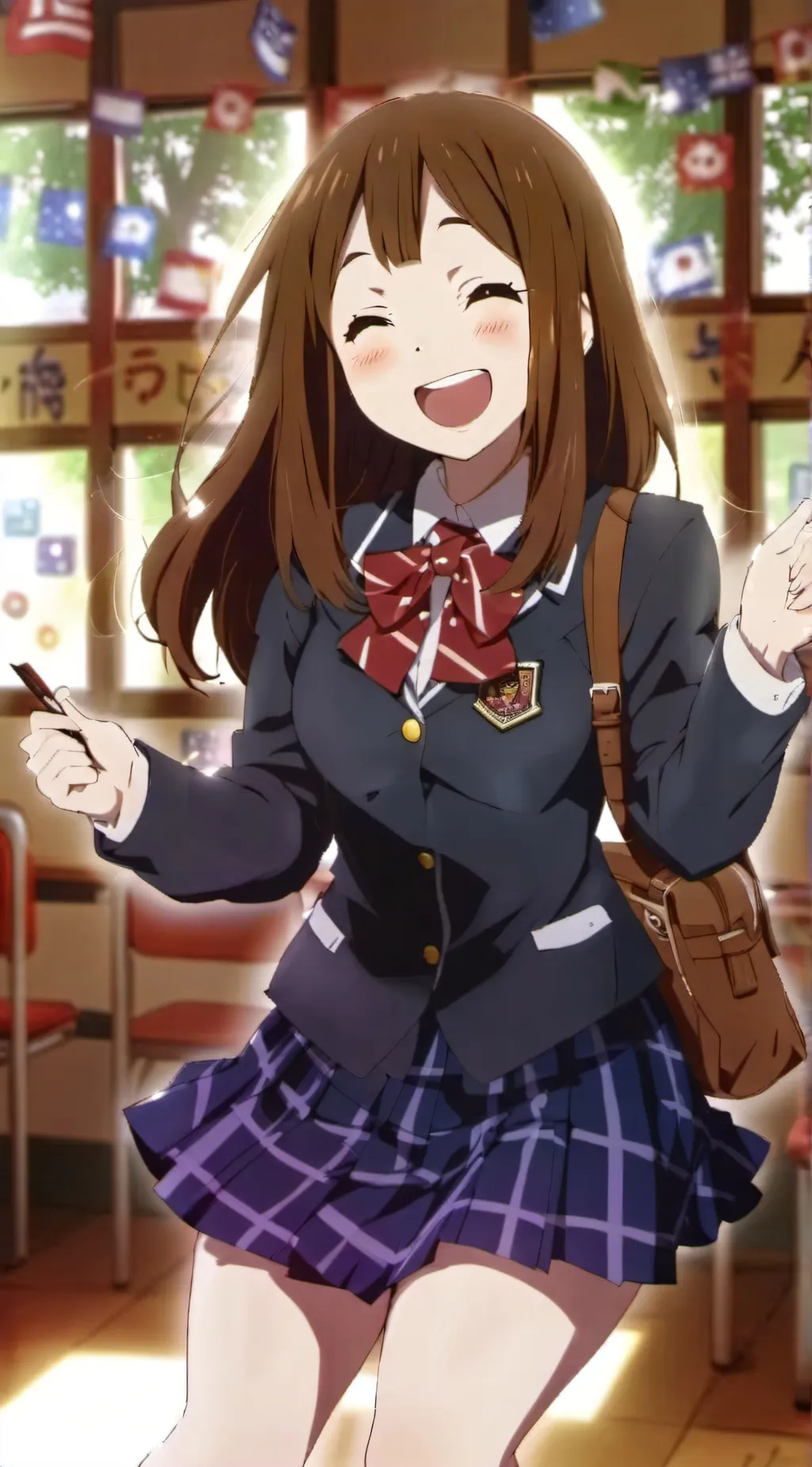 ai character: uraraka  background