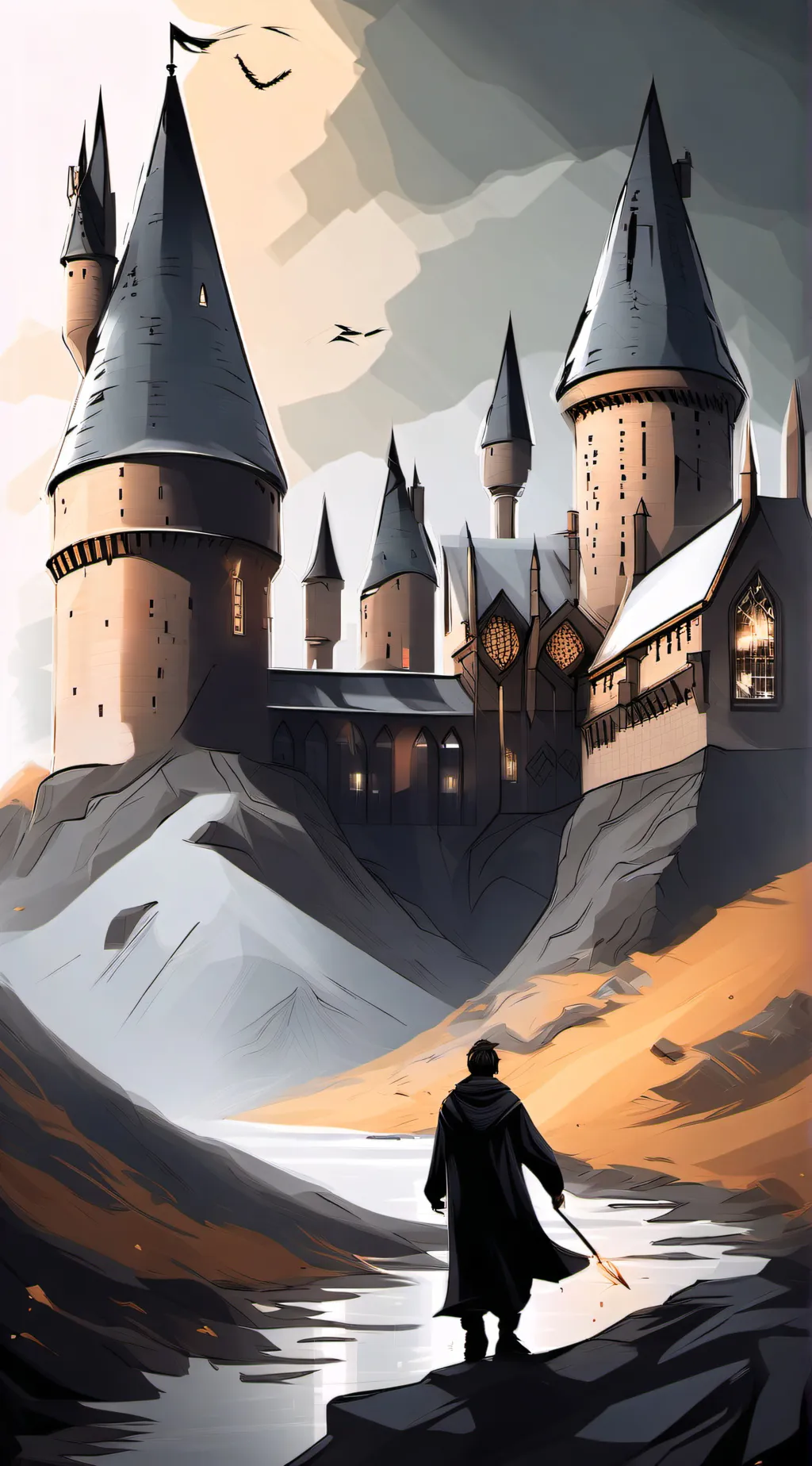 ai character: Hogwarts background